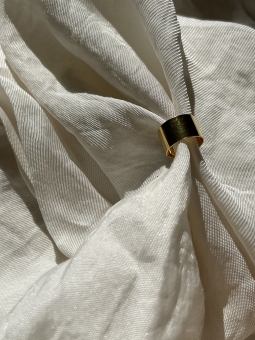 nausznica z pozłacanego srebra