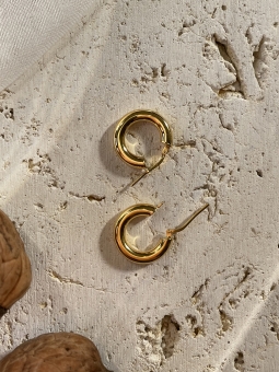 kolczyki donut hoops