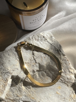 bransoletka żmijka ze srebra pokrytego złotem