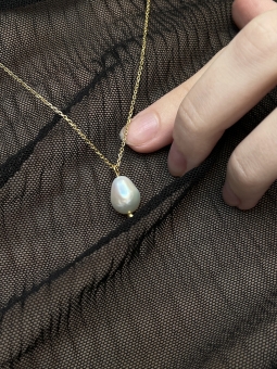 naszyjnik z perłą barokową