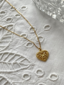 łańcuszek z serduszkiem w stylu vintage