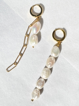 kolczyki z perłami słodkowodnymi