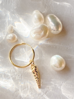 letnie kolczyki z muszelkami