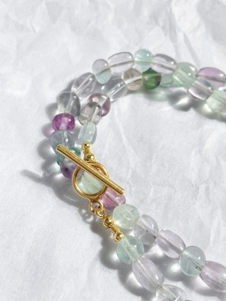 naszyjnik z fluorytem