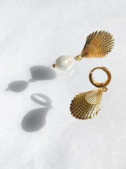 morskie kolczyki z muszelkami