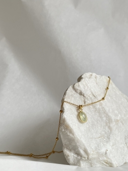 Naszyjnik Prehnit