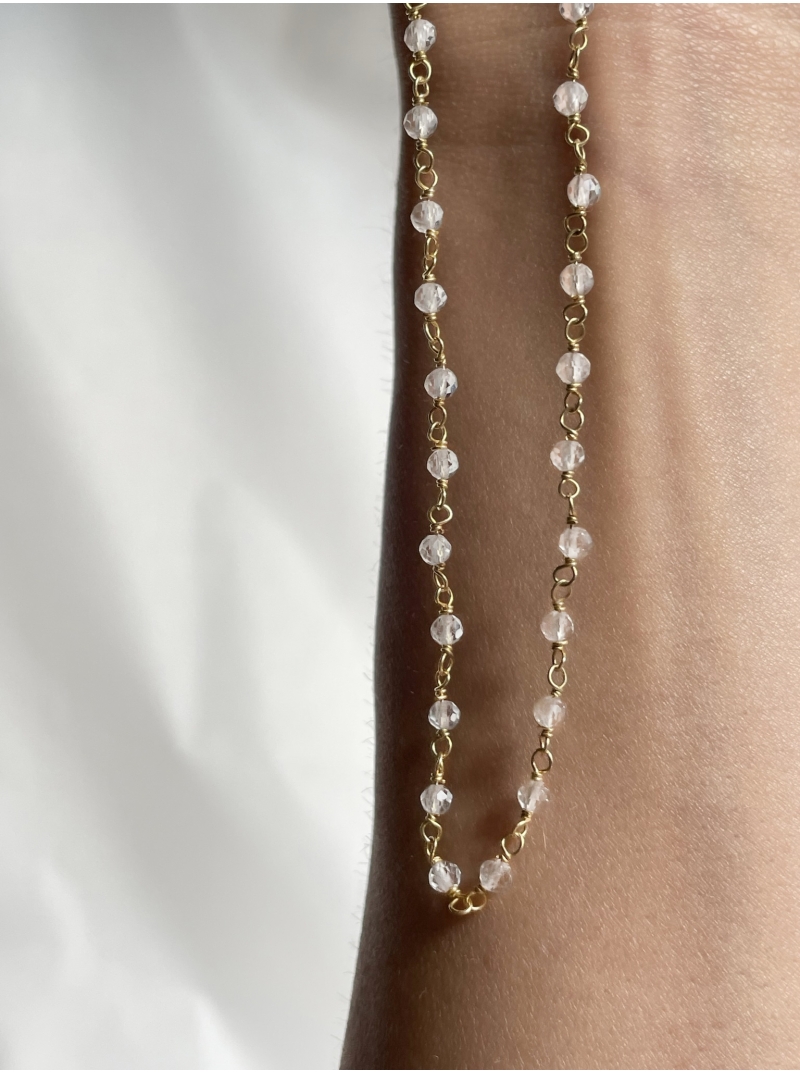 Choker z kryształem górskim