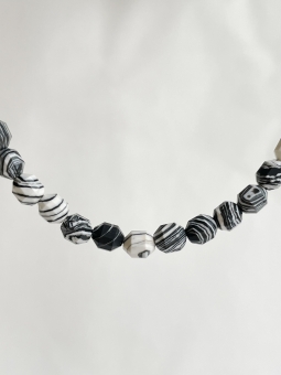 Naszyjnik jaspis fasetowany